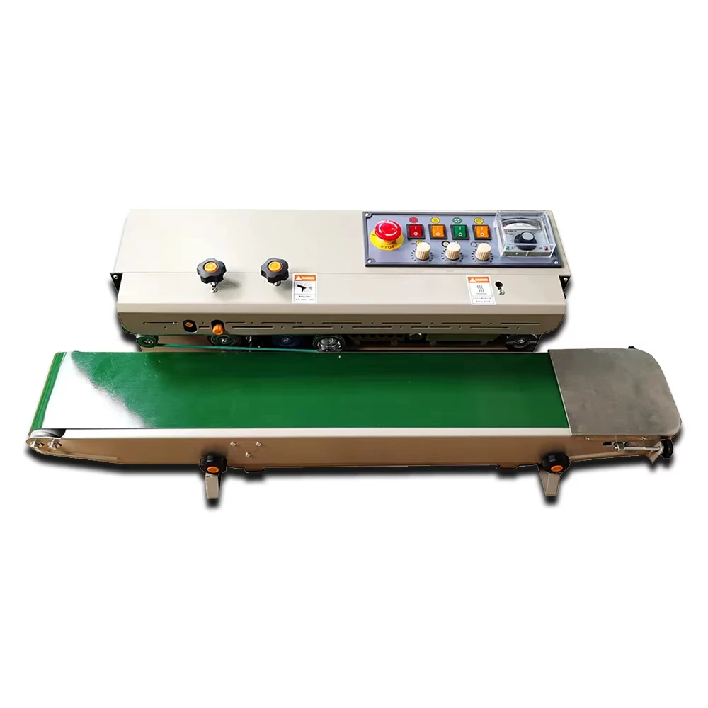 FRD-1000 automatic sealing machine Plastic film sealing machine food bag heat sealing machine
FRD-1000 automatic sealing machine Plastic film sealing machine food bag heat sealing machine