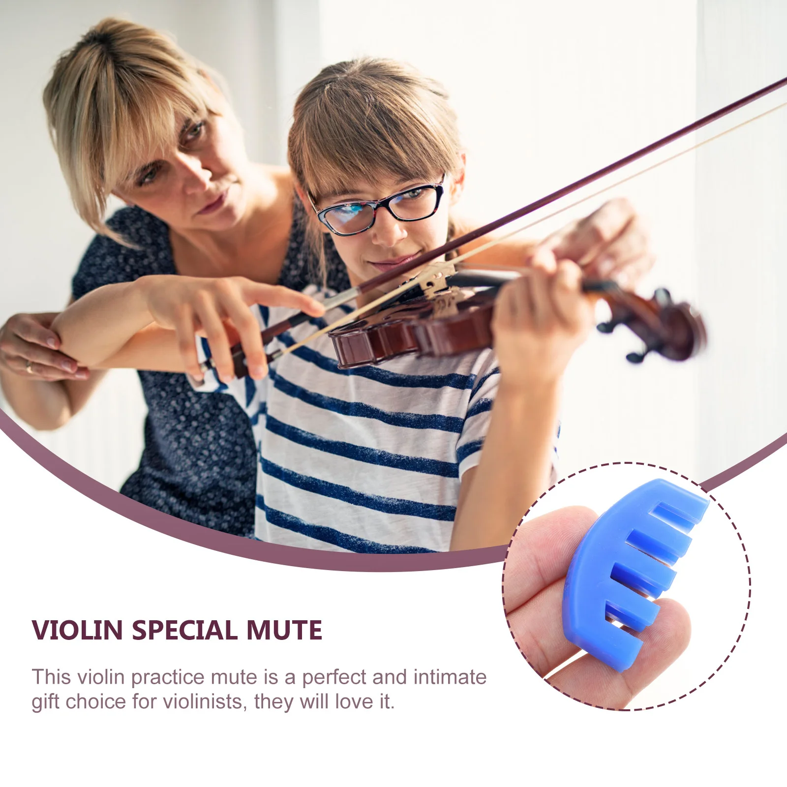 4 PCS Violin Mute Muffler for Sordina Maker Tools Spreader 4/4 Fiddles Practice Silencers Special Luthier Purple Surdina
4 PCS Violin Mute Muffler for Sordina Maker Tools Spreader 4/4 Fiddles Practice Silencers Special Luthier Purple Surdina