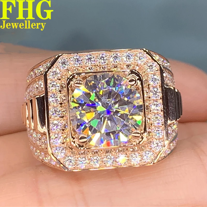 5 Carat Solid 18K Au750 Gold Men Ring Moissanite Diamonds Round Luxury Wedding Party Engagement Anniversary Ring
5 Carat Solid 18K Au750 Gold Men Ring Moissanite Diamonds Round Luxury Wedding Party Engagement Anniversary Ring