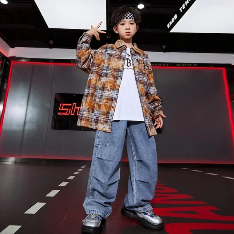 Boys Hip Hop Outfits Denim Vest Sweatshirt Pants Girls Streetwear Clothing Children Street Dance Clothes Set Kids Jazz Costume
Boys Hip Hop Outfits Denim Vest Sweatshirt Pants Girls Streetwear Clothing Children Street Dance Clothes Set Kids Jazz Costume