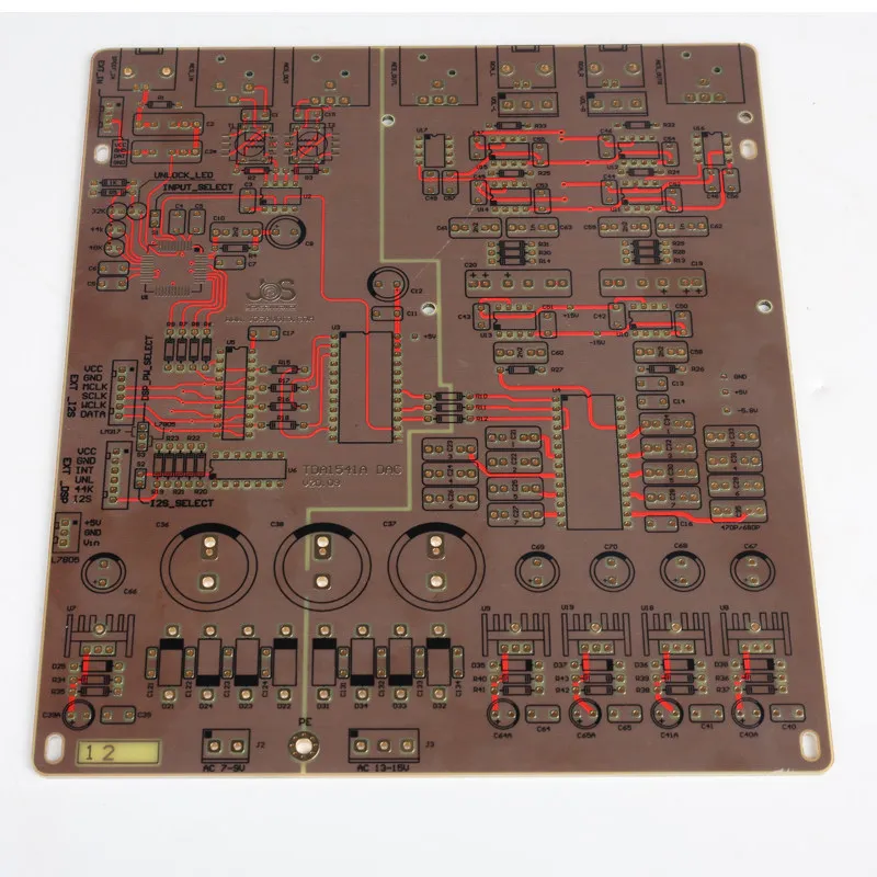 DAC Audio Decoding HIFI Audiophile Grade TDA1 PCB Empty Board
DAC Audio Decoding HIFI Audiophile Grade TDA1 PCB Empty Board
