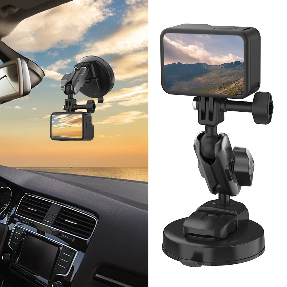 Suction Camera Mount Car Phone Action Camera Holder Hand Pump Suction Cup 360° Adjustable 1/4" For Insta360/DJI Action 5/GoPro
Suction Camera Mount Car Phone Action Camera Holder Hand Pump Suction Cup 360° Adjustable 1/4" For Insta360/DJI Action 5/GoPro