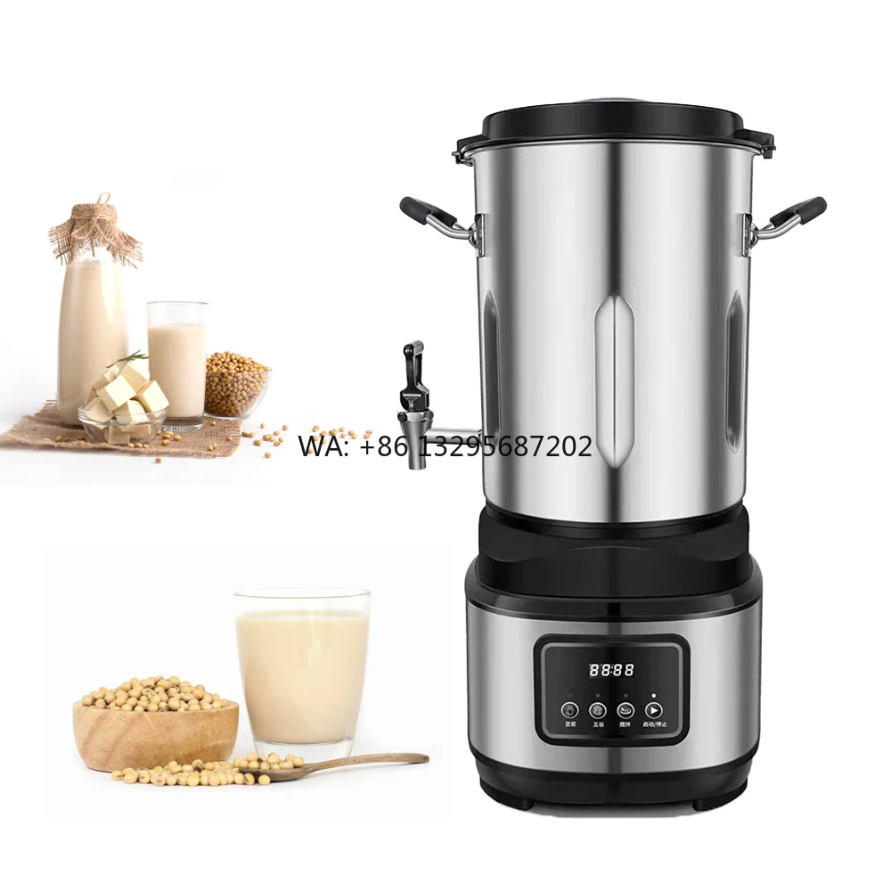 110V 220V Breakfast Store Stainless Steel 10L Automatic Commercial Soybean Milk Processing Machine Soybean Milk Blender Machine
110V 220V Breakfast Store Stainless Steel 10L Automatic Commercial Soybean Milk Processing Machine Soybean Milk Blender Machine