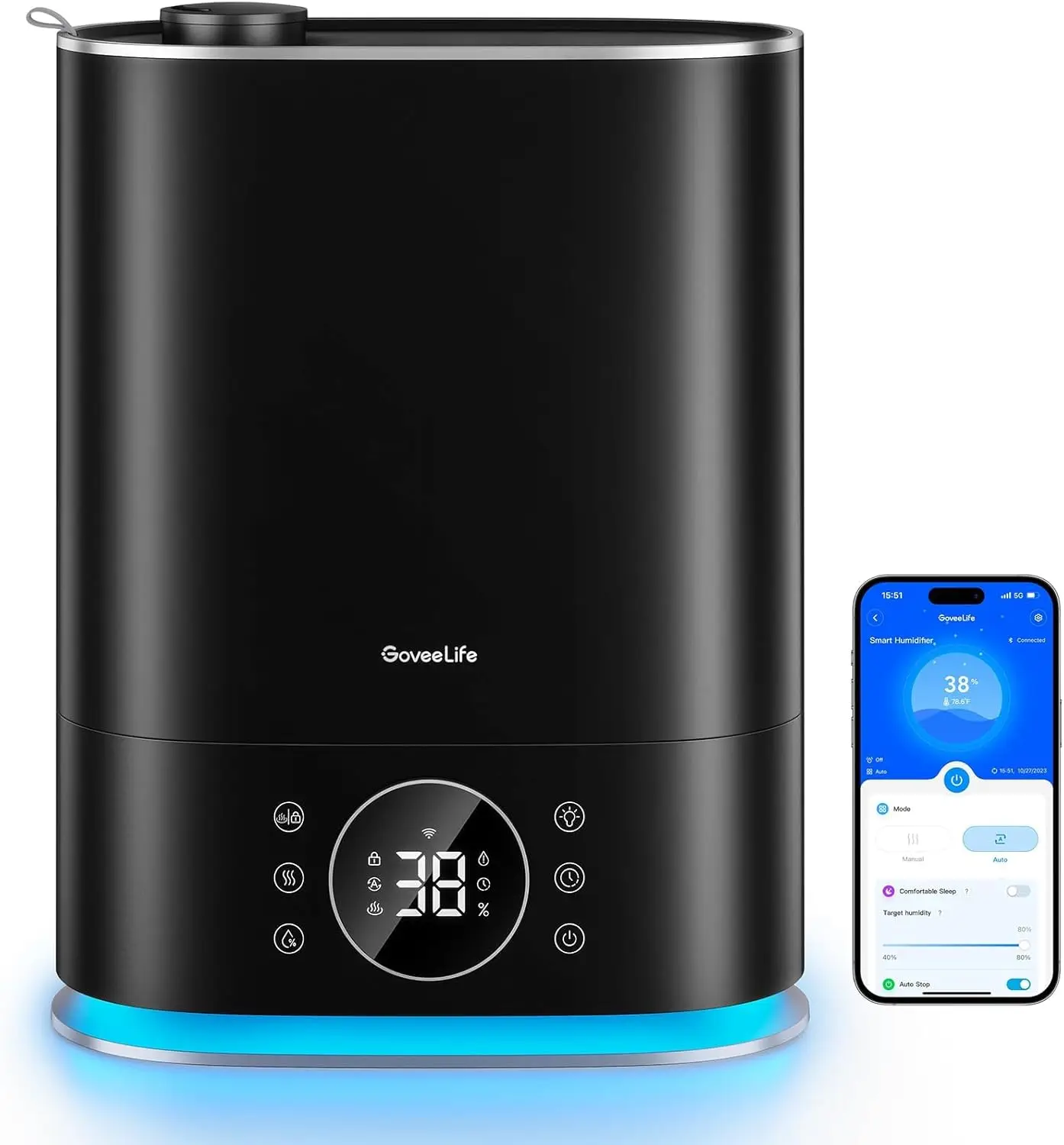 Smart Top-Fill Humidifier with App Control, 7L Capacity, Auto Mode, Quiet Operation for Bedroom and Nursery
Smart Top-Fill Humidifier with App Control, 7L Capacity, Auto Mode, Quiet Operation for Bedroom and Nursery