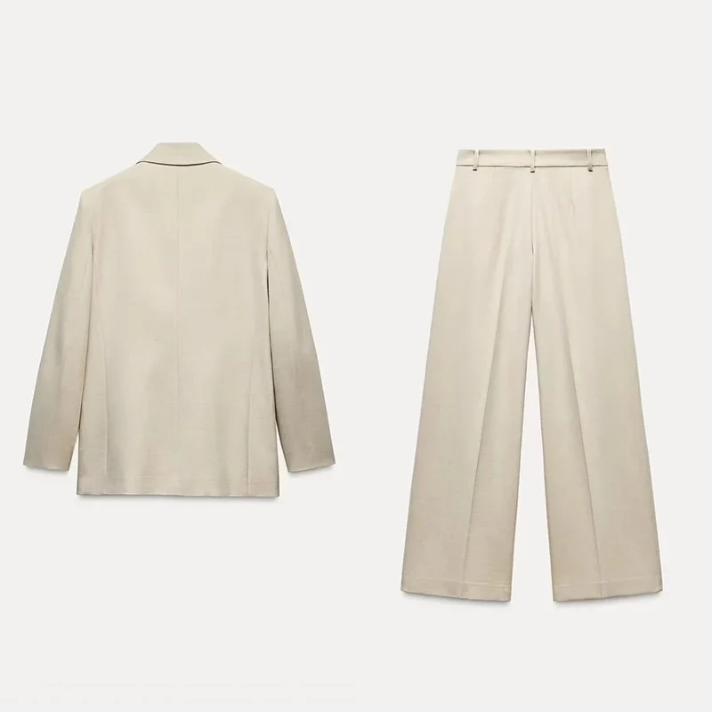 Spring 2025 Women's Double-Breasted Lapel Suit Jaet And Pants Set Classic Faion Sle Z Brand New Arrival
Spring 2025 Women's Double-Breasted Lapel Suit Jaet And Pants Set Classic Faion Sle Z Brand New Arrival