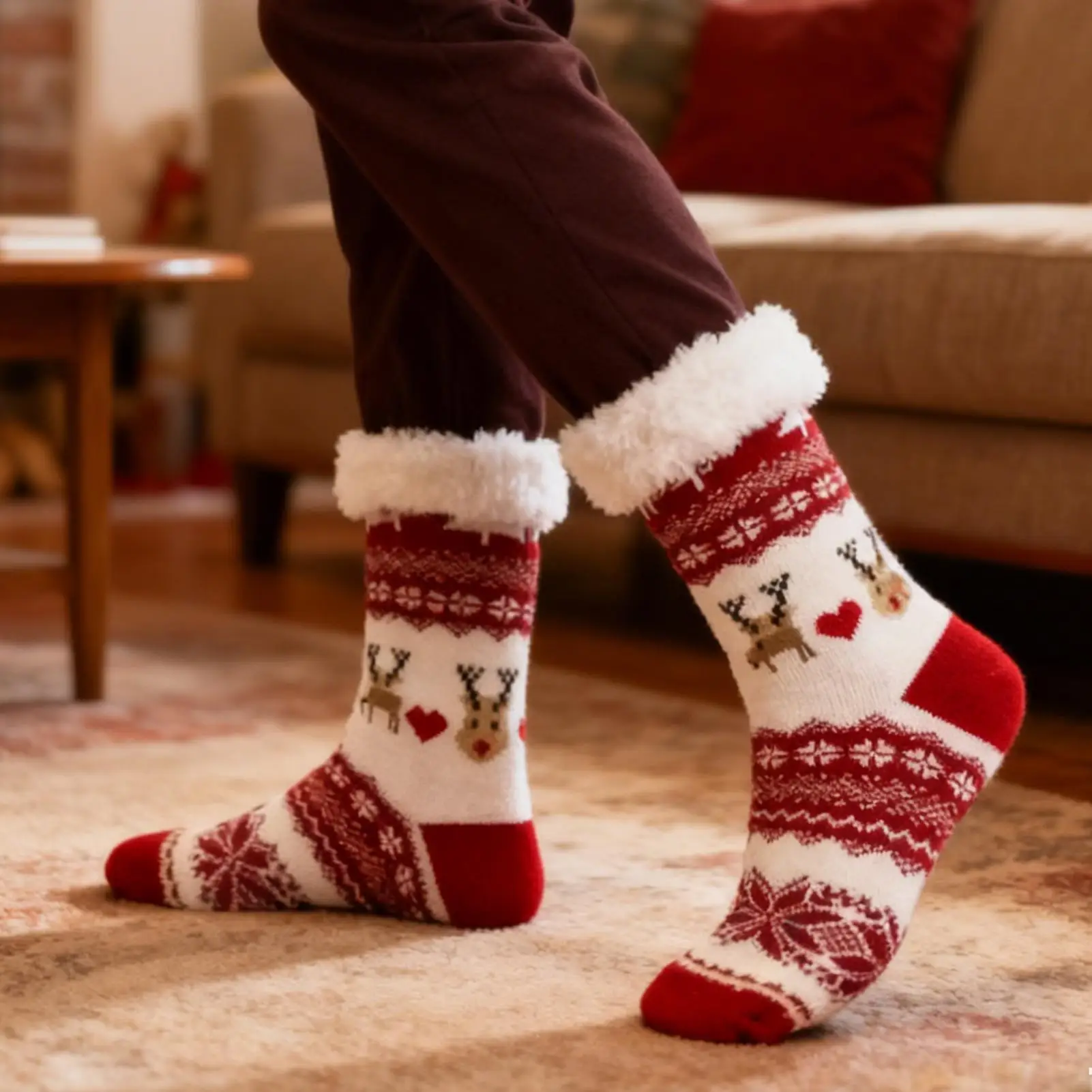 Christmas Gift Slipper Socks USB Heating Thermal Winter Warm Plush Non slip Grip Sleeping Floor Short Sock Fuzzy Fluffy Cartoon
Christmas Gift Slipper Socks USB Heating Thermal Winter Warm Plush Non slip Grip Sleeping Floor Short Sock Fuzzy Fluffy Cartoon