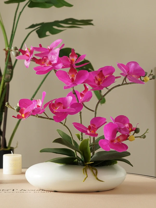 Orchid Artificial Flowers Table Decoration High-End Floral Arrangement Desktop Ornament Simulation Plant
Orchid Artificial Flowers Table Decoration High-End Floral Arrangement Desktop Ornament Simulation Plant
