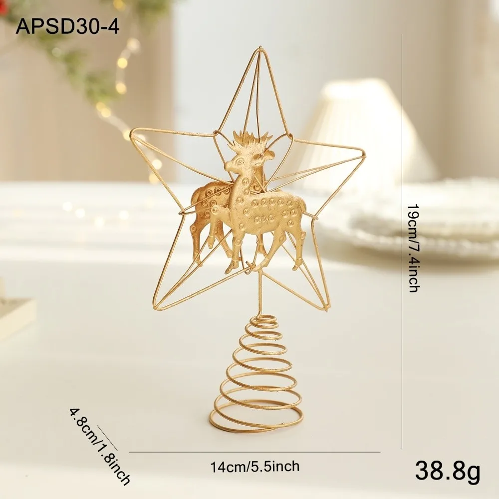 New Gold Star Christmas Tree Top Star Hollow Out Plastic Iron Christmas Tree Decorations Tree Ornaments Xmas Party
New Gold Star Christmas Tree Top Star Hollow Out Plastic Iron Christmas Tree Decorations Tree Ornaments Xmas Party