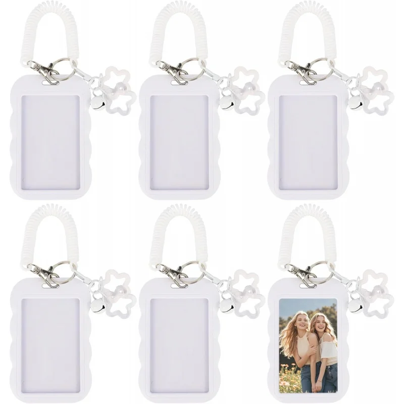 Acrylic Photocard Holder Keychain Cute Photo Card Holders Star Waves White ID Badge Holder Bus Credit ID Bank Card Holders
Acrylic Photocard Holder Keychain Cute Photo Card Holders Star Waves White ID Badge Holder Bus Credit ID Bank Card Holders