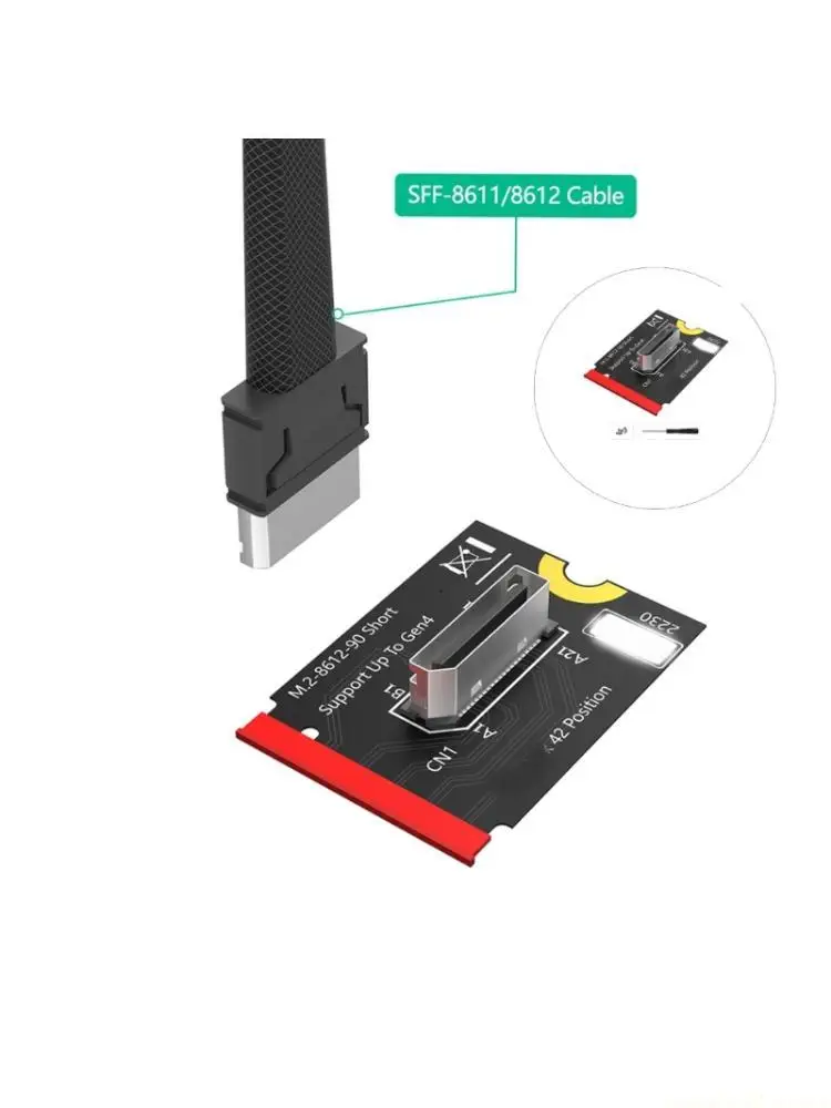M.2 M To SFF 8612 Adapter Card For Efficient Data Transmission 30X22mm Compactly 42 Position
M.2 M To SFF 8612 Adapter Card For Efficient Data Transmission 30X22mm Compactly 42 Position