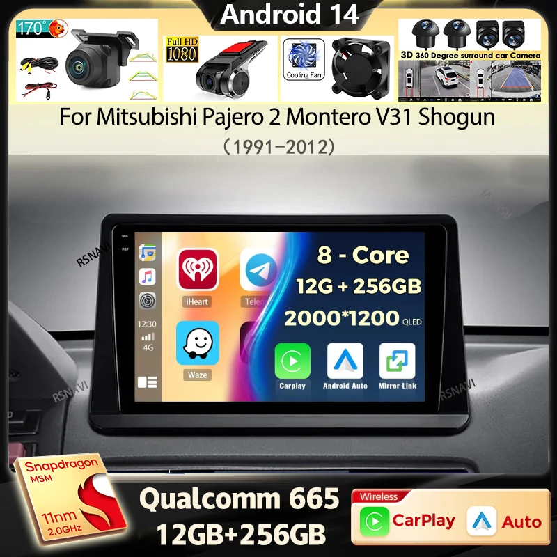 Android 14 Carplay Auto 4G Car Radio for Mitsubishi Pajero 2 Montero V31 Shogun 1991-2012 2 Din Multimedia GPS Navigation Stereo
Android 14 Carplay Auto 4G Car Radio for Mitsubishi Pajero 2 Montero V31 Shogun 1991-2012 2 Din Multimedia GPS Navigation Stereo
