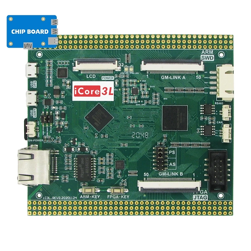 Двухъядерная макетная плата Ginkgo Icore3L для внутреннего ARM FPGA GD32F450II, SL2S-25E Интеграция FPGA
Двухъядерная макетная плата Ginkgo Icore3L для внутреннего ARM FPGA GD32F450II, SL2S-25E Интеграция FPGA
