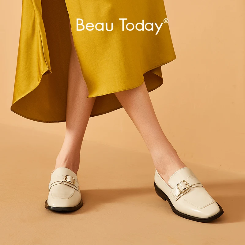 BeauToday Loafers Women Genuine Cow Leather Metal Buckle Strap Design Shoes Pointed Toe Slip-on Ladies Flats Handemade 26090
BeauToday Loafers Women Genuine Cow Leather Metal Buckle Strap Design Shoes Pointed Toe Slip-on Ladies Flats Handemade 26090