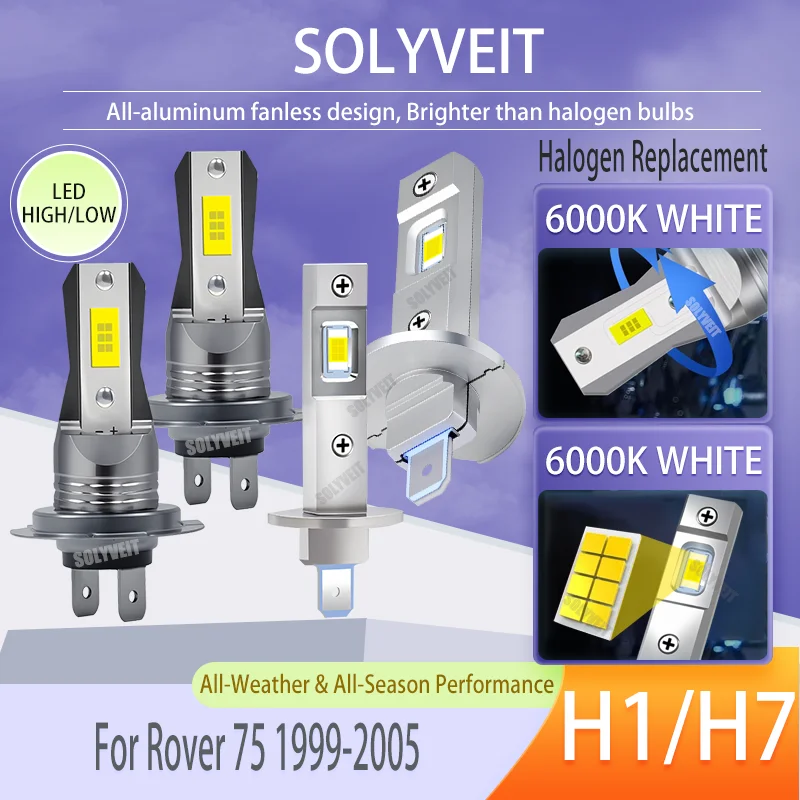 A Seamless Power Boost: LED Kit Upgrades Light High Lumens H1/H7 Main/Dipped For Rover 75 1999 2000 2001 2002 2003 2004 2005
A Seamless Power Boost: LED Kit Upgrades Light High Lumens H1/H7 Main/Dipped For Rover 75 1999 2000 2001 2002 2003 2004 2005
