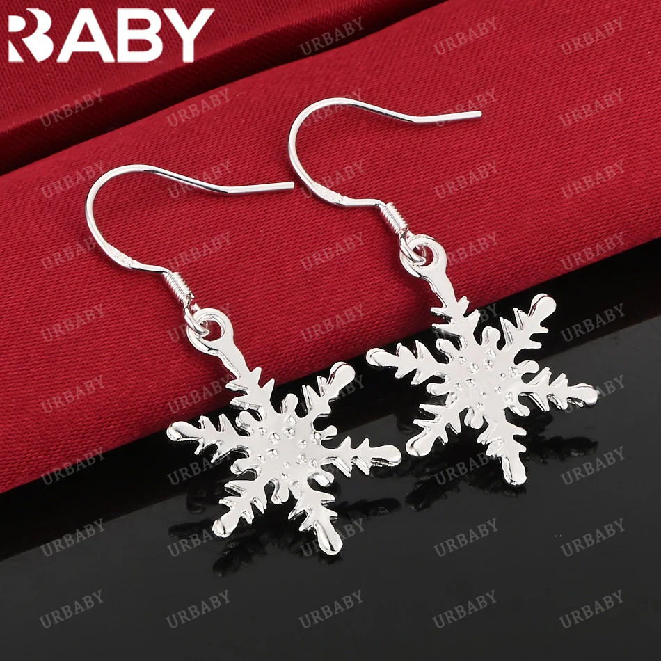 URBABY серьги из стерлингового серебра 925 пробы, серьги-капли со снежинками для женщин, ювелирные изделия, модная вечеринка и повседневная одежда
URBABY серьги из стерлингового серебра 925 пробы, серьги-капли со снежинками для женщин, ювелирные изделия, модная вечеринка и повседневная одежда