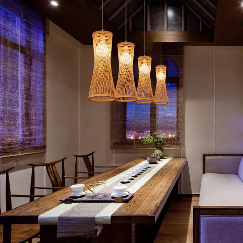 Bamboo Pendant Lamp Hand Knitted Chinese Style Weaving Hanging Lamps 17cm Restaurant Home Decor Lighting Fixtures
Bamboo Pendant Lamp Hand Knitted Chinese Style Weaving Hanging Lamps 17cm Restaurant Home Decor Lighting Fixtures