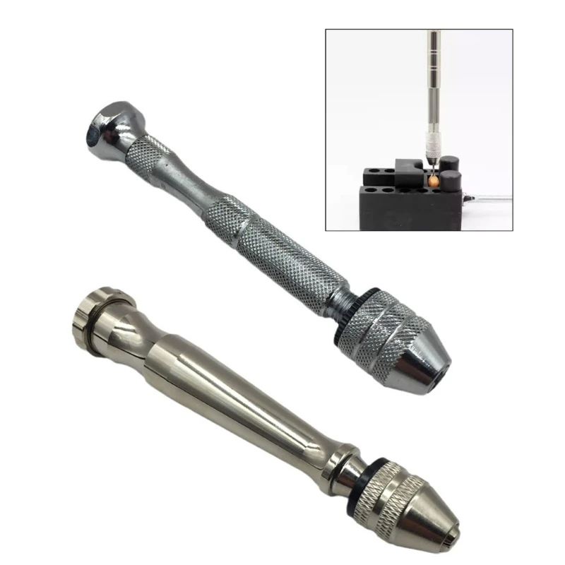 Aluminum Hand Drill With Keyless Chucks Steel Twist Drill Bit Woodworking Drilling Rotary Tool Hand Drill Manual Tool M4YD
Aluminum Hand Drill With Keyless Chucks Steel Twist Drill Bit Woodworking Drilling Rotary Tool Hand Drill Manual Tool M4YD