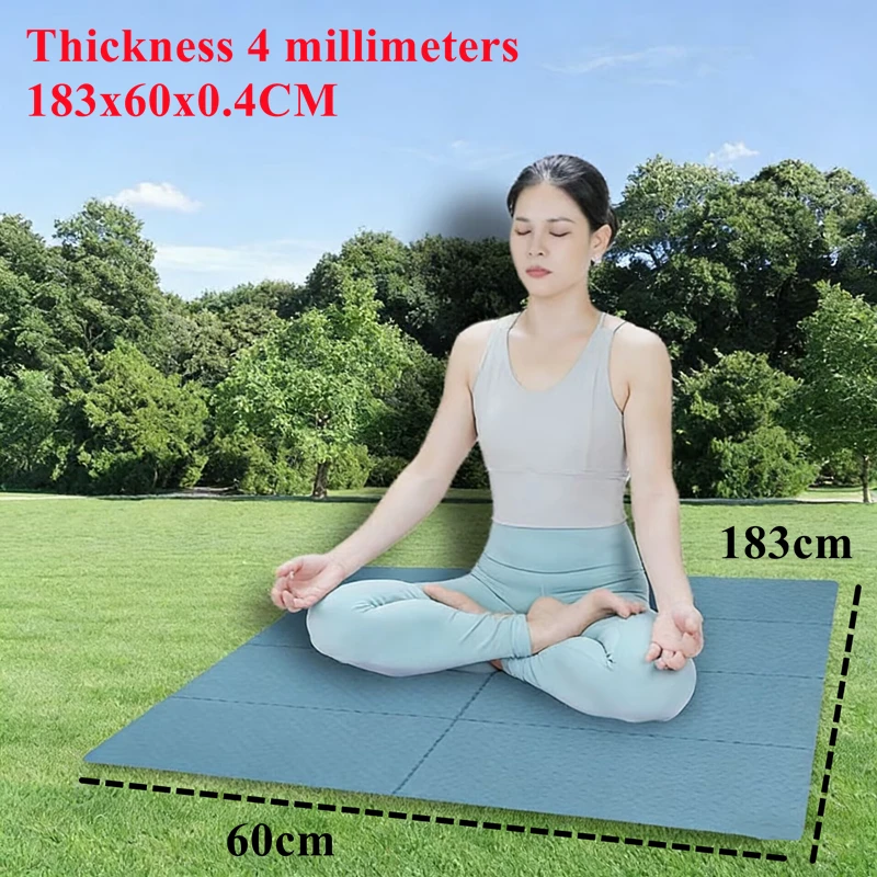 Складной нескользящий коврик для йоги 183x60x0,4 см, водонепроницаемый, легко чистящийся, портативный коврик для упражнений, легкий коврик для тренажерного зала, кемпинга, спальный коврик для тренажерного зала
Складной нескользящий коврик для йоги 183x60x0,4 см, водонепроницаемый, легко чистящийся, портативный коврик для упражнений, легкий коврик для тренажерного зала, кемпинга, спальный коврик для тренажерного зала