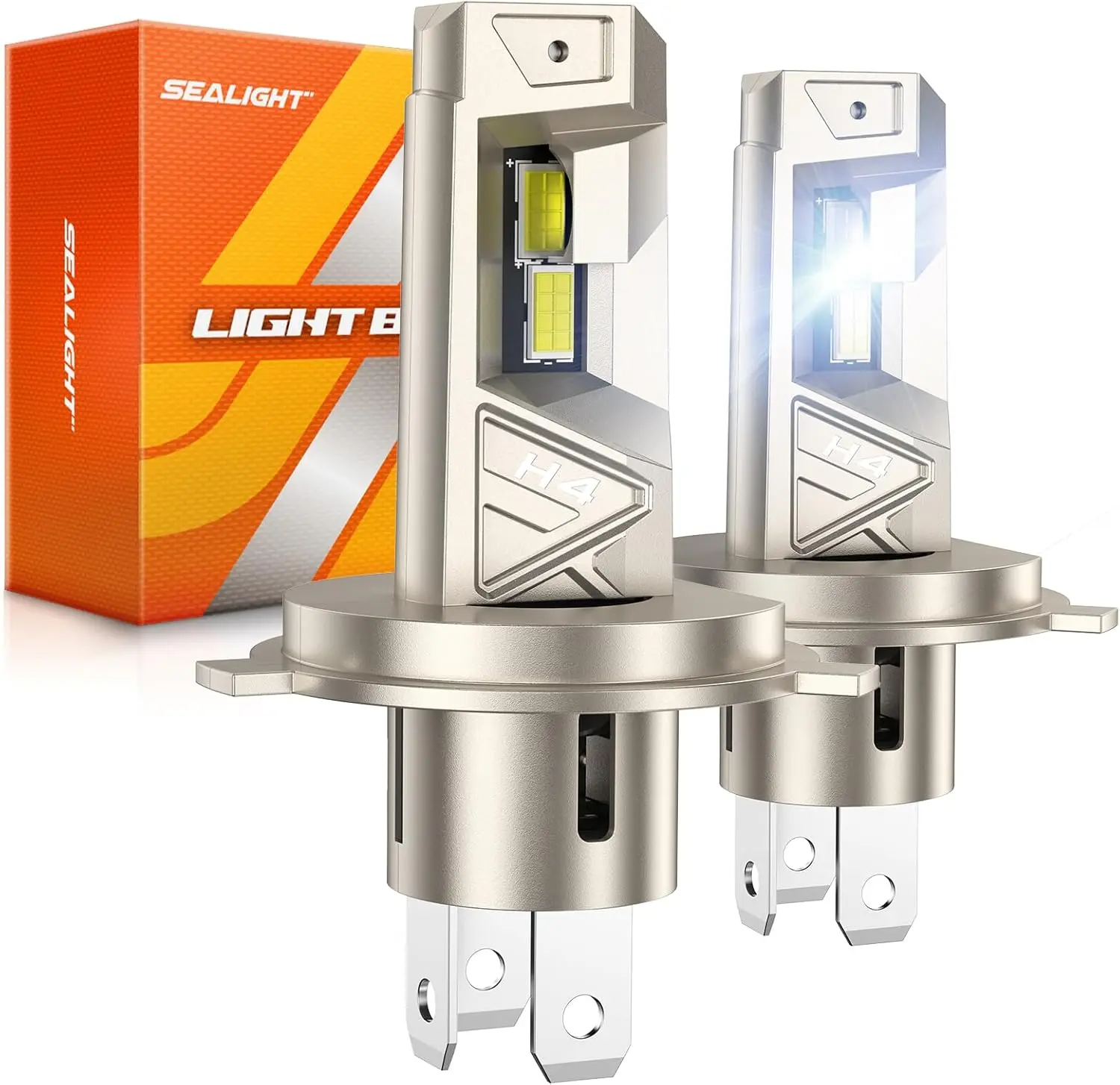 H4 LED Bulbs 96000LM 10X Brighter, 80,000hrs Lifespan, Plug n Play for ATV Vehicle, Pack of 2
H4 LED Bulbs 96000LM 10X Brighter, 80,000hrs Lifespan, Plug n Play for ATV Vehicle, Pack of 2