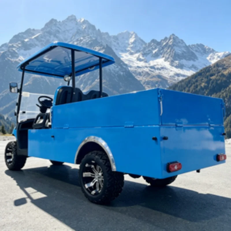 Modern Fashion Off-Road Electric Golf Cart Shooting Range & Golf Course Cart With 14-Inch Off-Road Tires Rear Cargo Box Bumper
Modern Fashion Off-Road Electric Golf Cart Shooting Range & Golf Course Cart With 14-Inch Off-Road Tires Rear Cargo Box Bumper