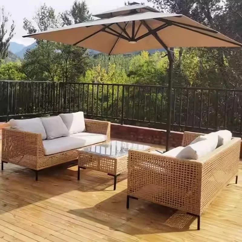 Outdoor Restaurant Sofa Rattan Chair Outdoor Patio Three-Seater & Two-Seater Rattan Sofa Balcony Villa Rattan Sofa Set
Outdoor Restaurant Sofa Rattan Chair Outdoor Patio Three-Seater & Two-Seater Rattan Sofa Balcony Villa Rattan Sofa Set
