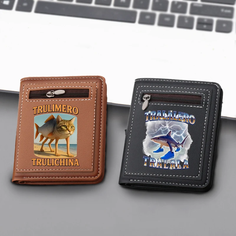 Tung Tung Tung Sahur Men Wallet Telala Shark Crocodile Bomber Fun Anime Figures Purse Boy Large Capacity Card Bag Storage Bags
Tung Tung Tung Sahur Men Wallet Telala Shark Crocodile Bomber Fun Anime Figures Purse Boy Large Capacity Card Bag Storage Bags