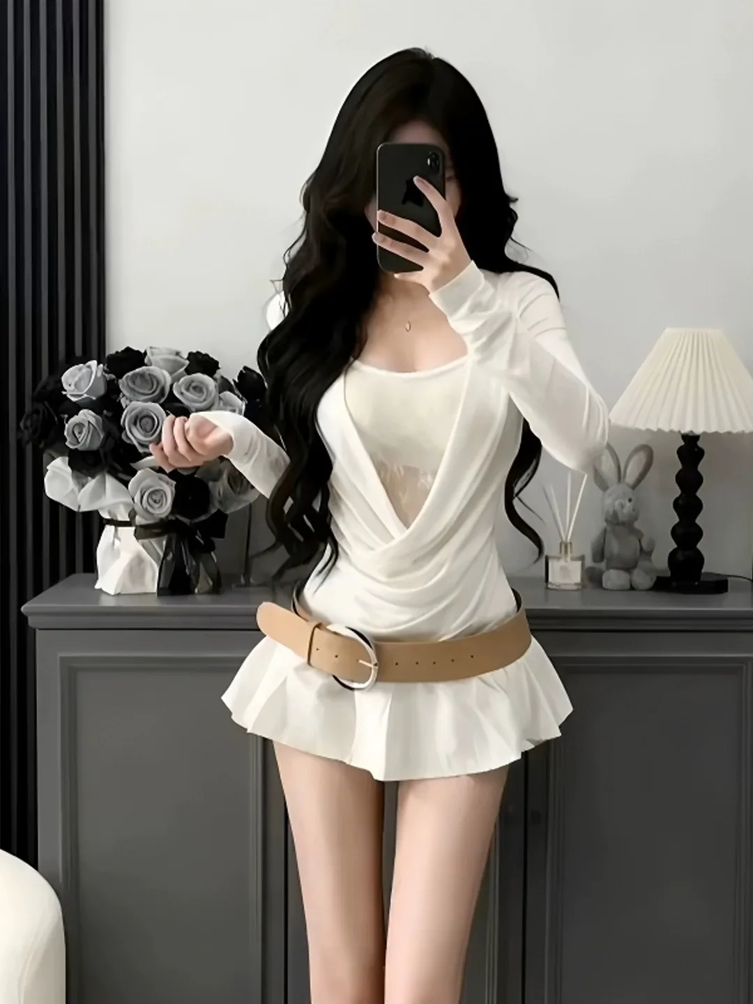 Autumn Winter Lace Splice Top f-length Skirt plus Size Beautiful Set for Women Warm Sli Faionable Casual Wear
Autumn Winter Lace Splice Top f-length Skirt plus Size Beautiful Set for Women Warm Sli Faionable Casual Wear