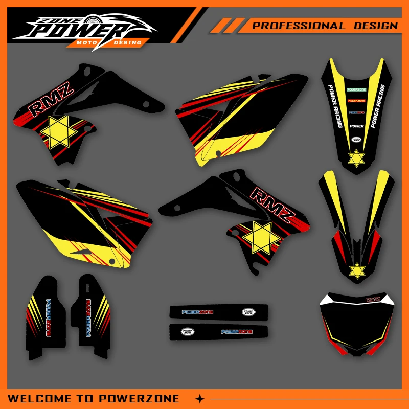 POWERZONE Motocross Team Graphics Background Sticker Decal Kits For SUZUKI RM-Z RMZ 250 2018-2010 RMZ250 Customized Number 01
POWERZONE Motocross Team Graphics Background Sticker Decal Kits For SUZUKI RM-Z RMZ 250 2018-2010 RMZ250 Customized Number 01