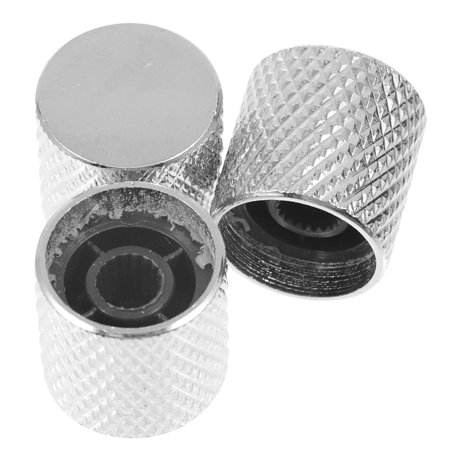 3 Pcs Bass Guitar Accessories Volume Button Metal Knobs Silver Creative Electric Use Tools
3 Pcs Bass Guitar Accessories Volume Button Metal Knobs Silver Creative Electric Use Tools