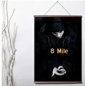 8 Mile Art Canvas poster decoration painting with solid wood hanging scroll
8 Mile Art Canvas poster decoration painting with solid wood hanging scroll