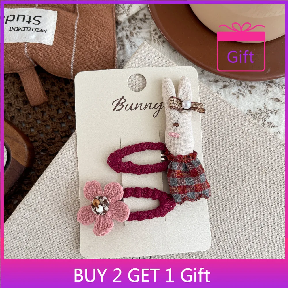 Vintage Outline Hair Clips 1 Pair Plaid Bunny with Knit Flowers Checkered Design for Girls Forest Theme
Vintage Outline Hair Clips 1 Pair Plaid Bunny with Knit Flowers Checkered Design for Girls Forest Theme