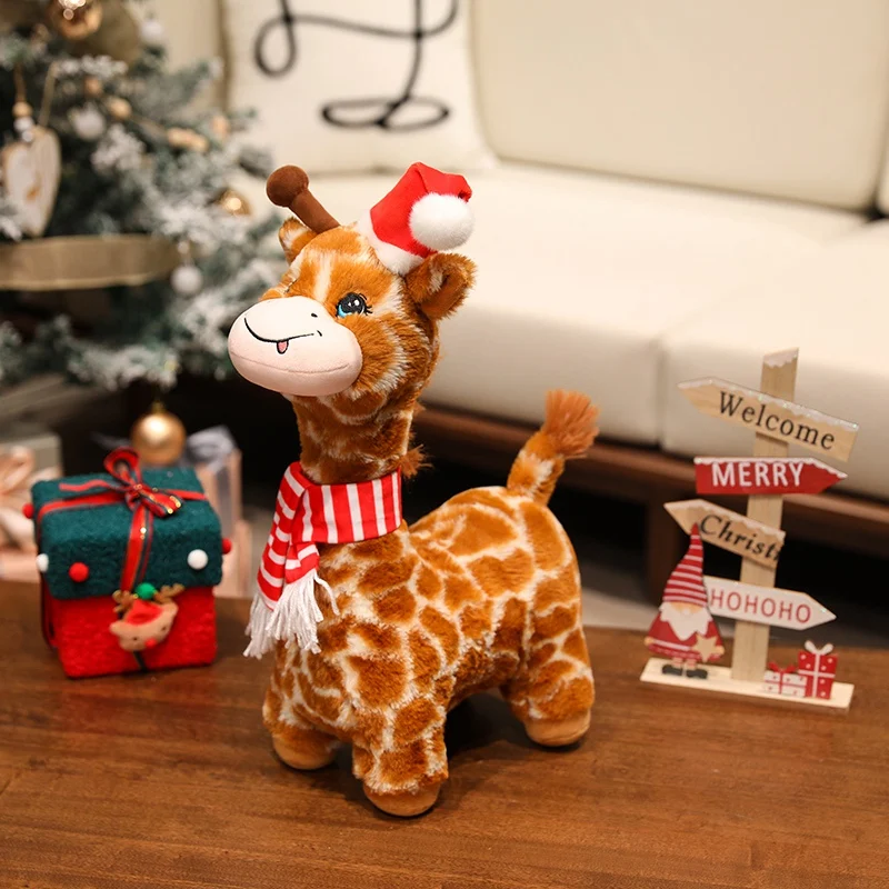 Cute Christmas Giraffe Deer Plush Toys Lovely Red Scarf Elk Doll Stuffed Cartoon Animal Doll Companion Pretty Decor Xmas Gift
Cute Christmas Giraffe Deer Plush Toys Lovely Red Scarf Elk Doll Stuffed Cartoon Animal Doll Companion Pretty Decor Xmas Gift