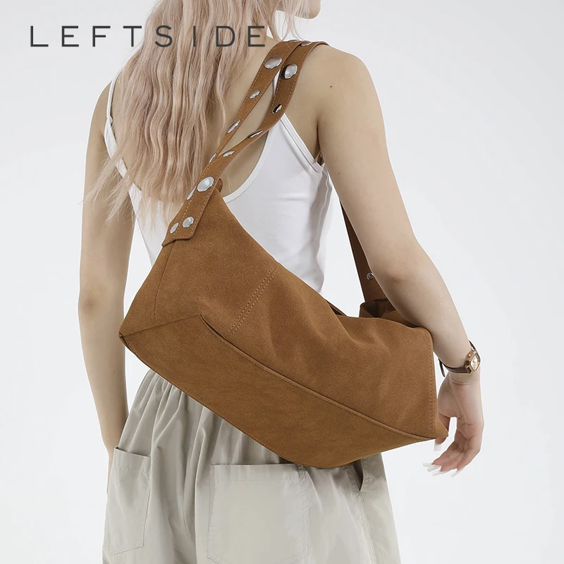 LEFTSIDE High Capacity Underarm Bags for Women PU Leather Shoulder Armpit Bag 2025 Luxury Designer New Purses and Handbags
LEFTSIDE High Capacity Underarm Bags for Women PU Leather Shoulder Armpit Bag 2025 Luxury Designer New Purses and Handbags