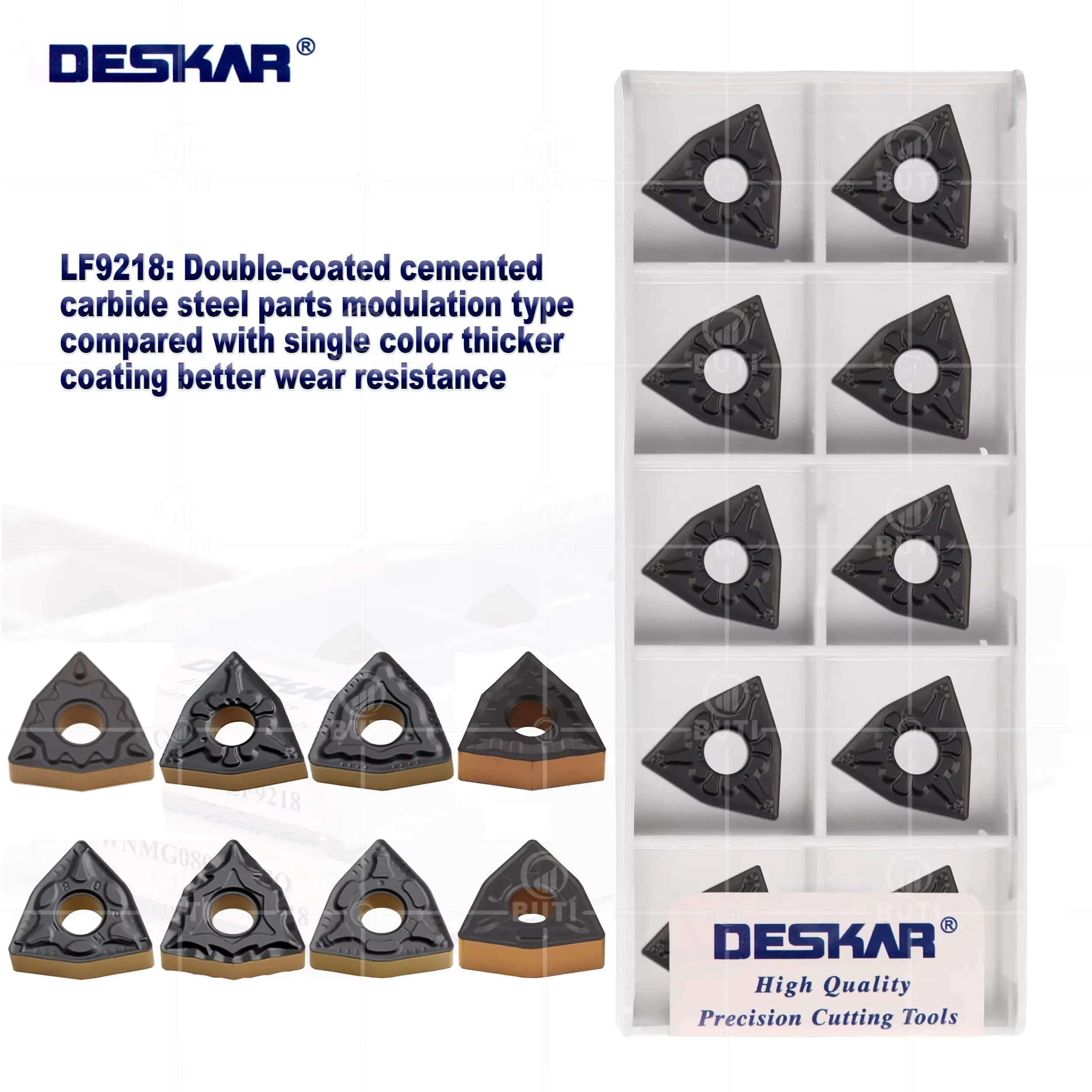 DESKAR 100% Original Turning Inserts WNMG080404/080408/080412-HQ TM CQ PR CM PM ZM R-S L-S LF9218 Carbide External Turning Tool
DESKAR 100% Original Turning Inserts WNMG080404/080408/080412-HQ TM CQ PR CM PM ZM R-S L-S LF9218 Carbide External Turning Tool