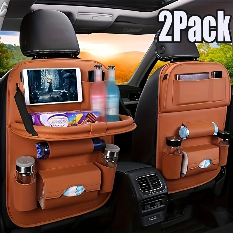 2pcs Upgrade Your Car Rides with This All-in-One Back Seat Organizer - Includes Foldable Table Tray, Kick Mats, Tissue Box, Cup Holder, Umbrella Holder, Laptop Table & Car Eating Tray
2pcs Upgrade Your Car Rides with This All-in-One Back Seat Organizer - Includes Foldable Table Tray, Kick Mats, Tissue Box, Cup Holder, Umbrella Holder, Laptop Table & Car Eating Tray
