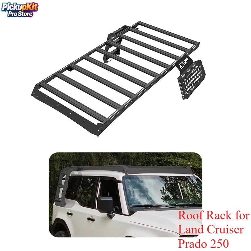 Off-road Aluminum Roof Rack for Land Cruiser Prado 250 Light Strip Ready Cargo Carrier Basket
Off-road Aluminum Roof Rack for Land Cruiser Prado 250 Light Strip Ready Cargo Carrier Basket