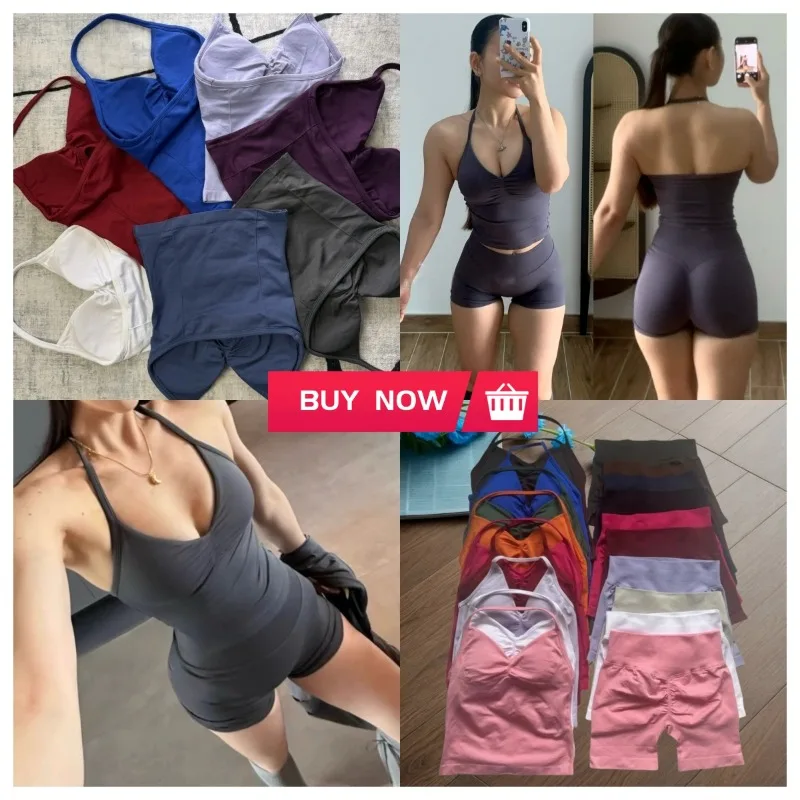 2025 Percentage Turn Back Rate V-neck Long Hanging Neck Top for Women Seamless Yoga Tight Fitting Backless Sports Breathable Set
2025 Percentage Turn Back Rate V-neck Long Hanging Neck Top for Women Seamless Yoga Tight Fitting Backless Sports Breathable Set