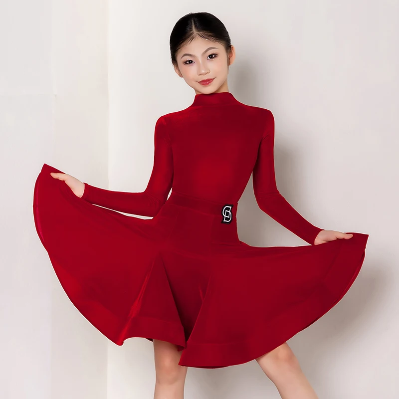 Girls Red Latin Dance Competition Dress Long Sleeves Suit Professional Training Clothes Cha Cha Rumba Dance Clothing Kid BL13922
Girls Red Latin Dance Competition Dress Long Sleeves Suit Professional Training Clothes Cha Cha Rumba Dance Clothing Kid BL13922