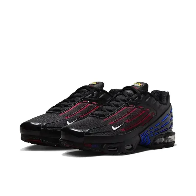 Мужские кроссовки Nike Air Max Plus Tn 3, нескользящие, прочные, с амортизирующей сеткой, дышащие кроссовки, черные/синие/красные
Мужские кроссовки Nike Air Max Plus Tn 3, нескользящие, прочные, с амортизирующей сеткой, дышащие кроссовки, черные/синие/красные