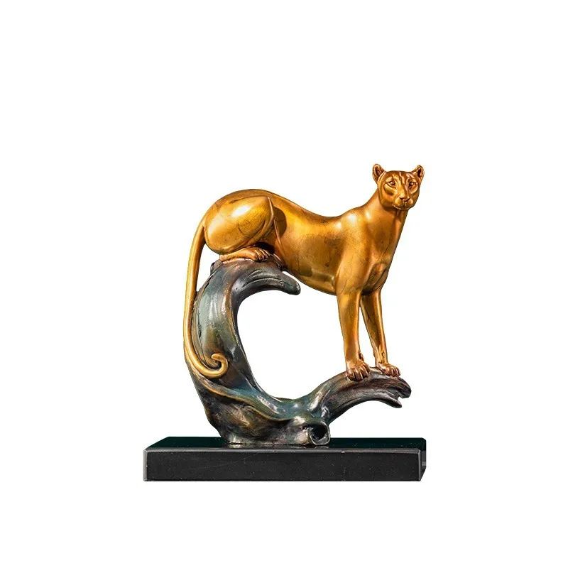 All-copper leopard ornament wall cabinet office desktop all-copper decorative ornament
All-copper leopard ornament wall cabinet office desktop all-copper decorative ornament