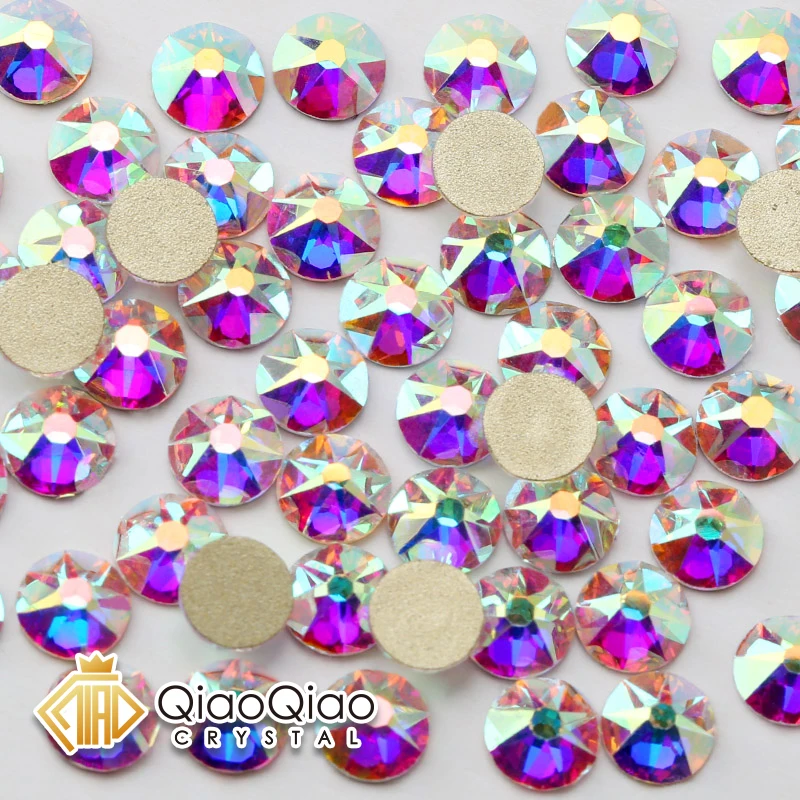 QIAO SS6-SS50 Nail Rhinestones 2088 Crystal AB & Clear Non Hotfix Flatback Rhinestone 8 Big 8 Small Cut Facets Decoration Stones
QIAO SS6-SS50 Nail Rhinestones 2088 Crystal AB & Clear Non Hotfix Flatback Rhinestone 8 Big 8 Small Cut Facets Decoration Stones