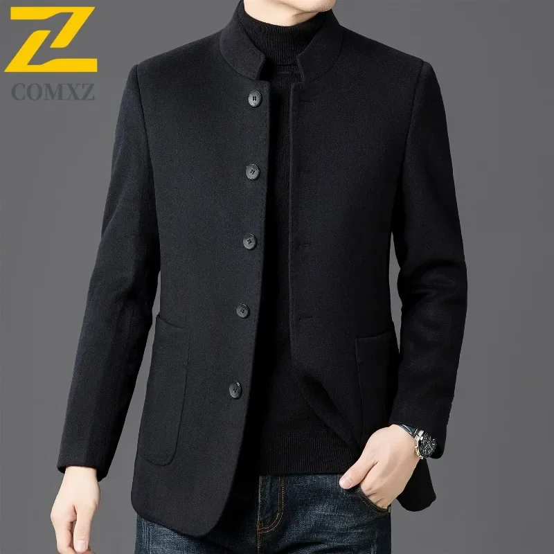 Мужская зимняя шерстяная куртка, роскошные офисные ветрозащитные пуховики, повседневный легкий плащ со съемным внутренним воротником-стойкой
Мужская зимняя шерстяная куртка, роскошные офисные ветрозащитные пуховики, повседневный легкий плащ со съемным внутренним воротником-стойкой