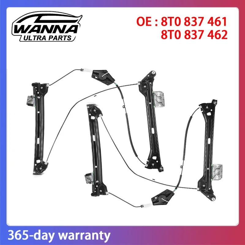 OE Quality 8T0837461 8T0837462 8T0837461B 8T0837462B Front Left Right Window Regulator for AUDI A5 S5 2008-2016 8T0 837 461
OE Quality 8T0837461 8T0837462 8T0837461B 8T0837462B Front Left Right Window Regulator for AUDI A5 S5 2008-2016 8T0 837 461
