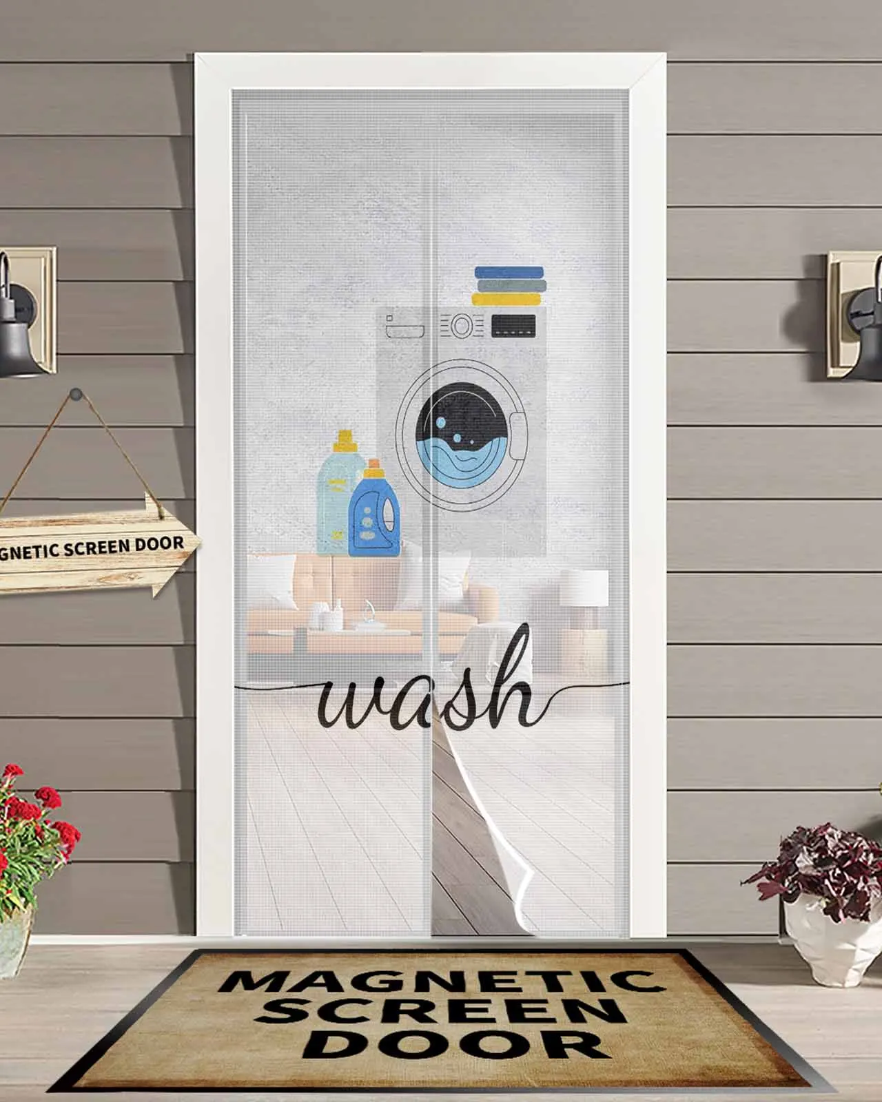 Laundry Washing Machine Wash Magnetic Door Curtain Living Room Bedroom Home Anti-mosquito Screen Door Curtain
Laundry Washing Machine Wash Magnetic Door Curtain Living Room Bedroom Home Anti-mosquito Screen Door Curtain