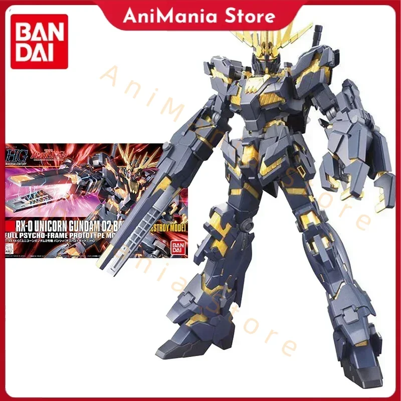 Bandai Gundam Model Kit Anime Figure HG 1/144 RX-0 Unicirn 02 Banshee Destroy Genuine Gunpla Action Toy Figure Toys for Children
Bandai Gundam Model Kit Anime Figure HG 1/144 RX-0 Unicirn 02 Banshee Destroy Genuine Gunpla Action Toy Figure Toys for Children