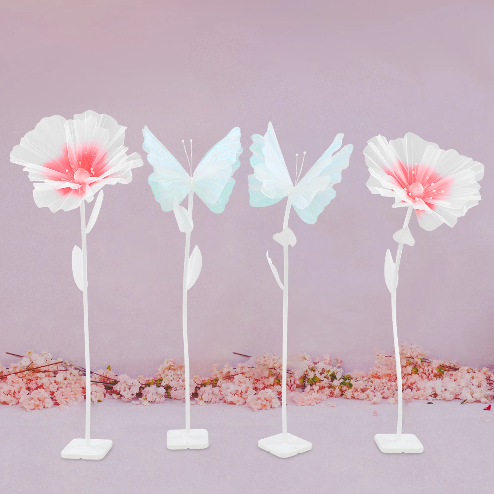 4PCS 1.3m White Pole, Butterfly Stand, Artificial Butterfly Decoration, Artificial Plant Road Lead for Wedding Aisle Decor
4PCS 1.3m White Pole, Butterfly Stand, Artificial Butterfly Decoration, Artificial Plant Road Lead for Wedding Aisle Decor