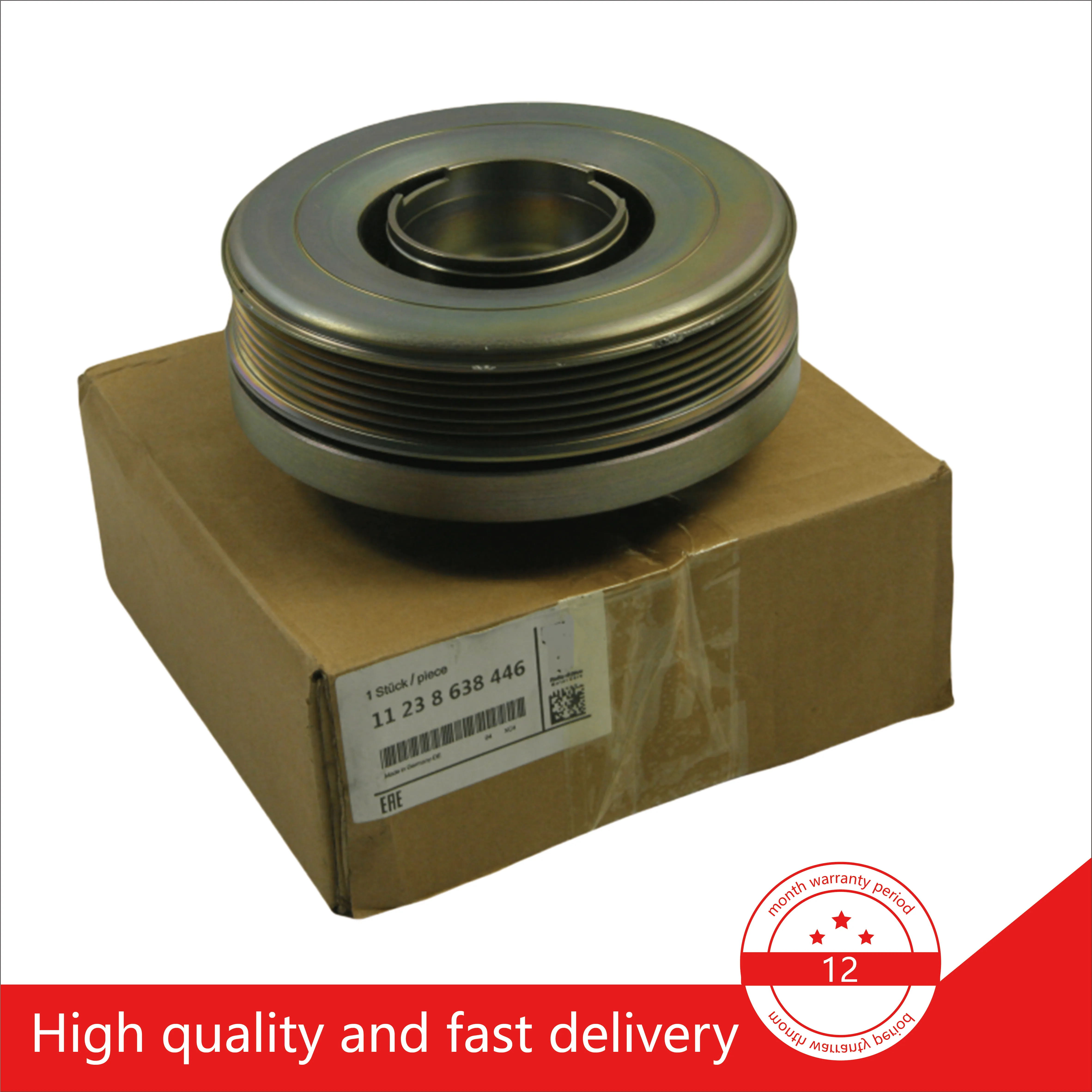 Crankshaft pulley for BMW F20 F22 F30 F31 F32 G30 G31 G32 G11 G01 OEM: 1123 8638 446 11238638446
Crankshaft pulley for BMW F20 F22 F30 F31 F32 G30 G31 G32 G11 G01 OEM: 1123 8638 446 11238638446