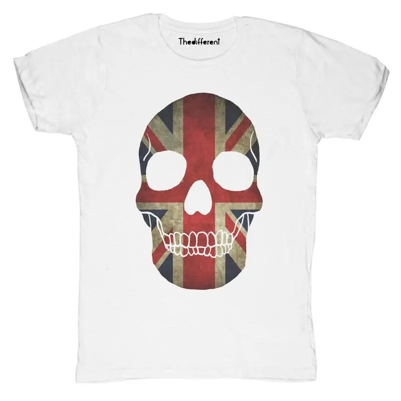 New Flame Mens Skull UK Flag T-Shirt Gift Idea
New Flame Mens Skull UK Flag T-Shirt Gift Idea