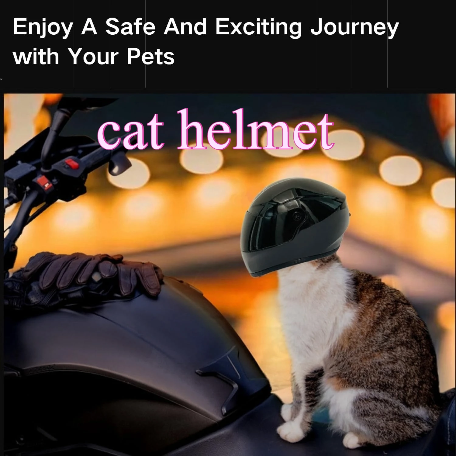 Cat Motorcycle Helmet ABS material Cats Full Face Motorcycle Helmet Outdoor Motorcycle Bike Riding Helmet Hat Pet Supplies
Cat Motorcycle Helmet ABS material Cats Full Face Motorcycle Helmet Outdoor Motorcycle Bike Riding Helmet Hat Pet Supplies