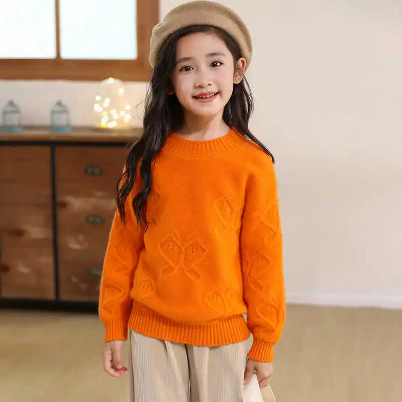 Cute Sweet Girl Wool Pullover Jacquard Design Sense Seven-Pin Thickened Long-Sleeved Sweater
Cute Sweet Girl Wool Pullover Jacquard Design Sense Seven-Pin Thickened Long-Sleeved Sweater